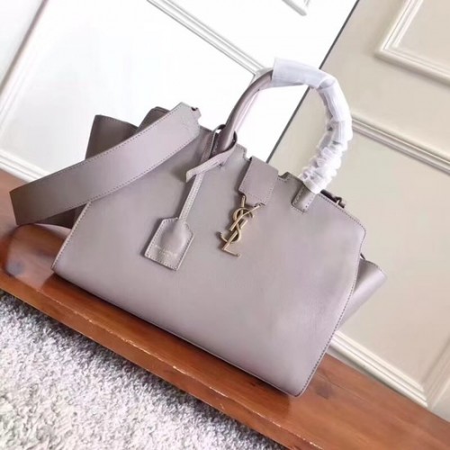 BORSA DA GIORNO SAINT LAURENT NANO SOFT 3807 grigio