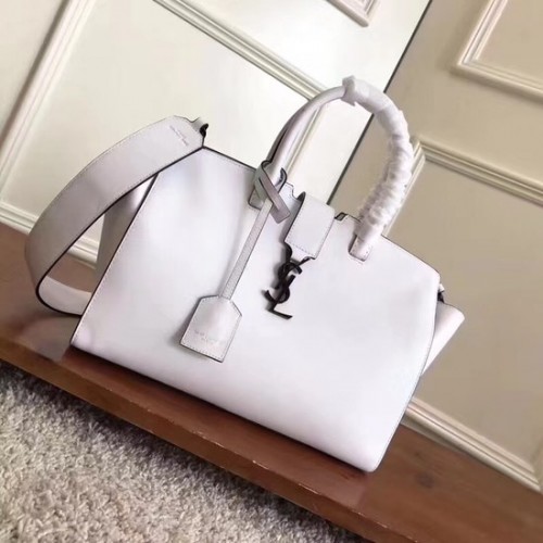 BORSA DA GIORNO SAINT LAURENT NANO SOFT 3807 bianco