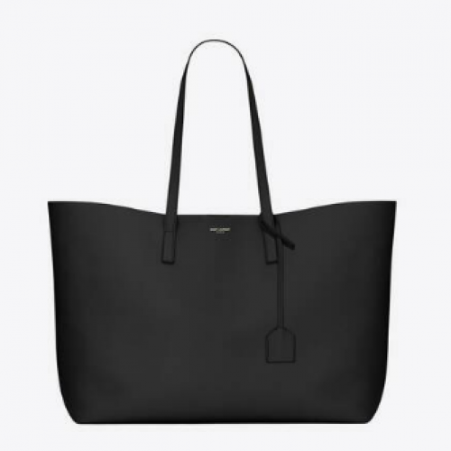 SAINT LAURENT SHOPPING SAINT LAURENT E/I IN PELLE MORBIDA 600281 NERO
