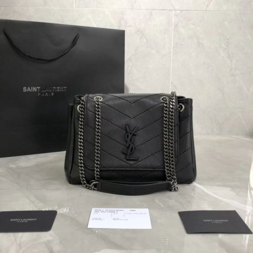 SAINT LAURENT borsa a spalla in pelle Y554248 nera