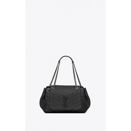 SAINT LAURENT borsa a spalla in pelle Y554256 nera