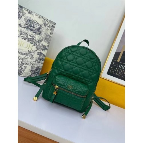 ZAINO DIOR PICCOLO Cannage Pelle di agnello M9222U verde