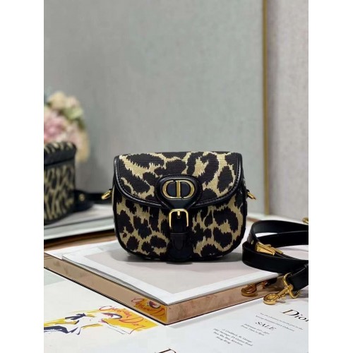 BORSA DIOR BOBBY PICCOLA Ricamo Mizza Beige Multicolor C9269E