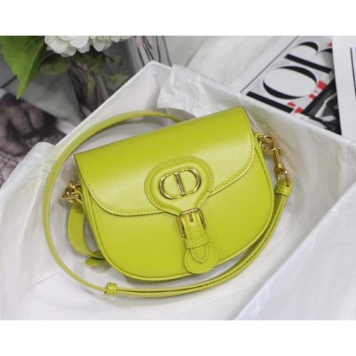 PICCOLA BORSA DIOR BOBBY Box Pelle di vitello M9317U Limone