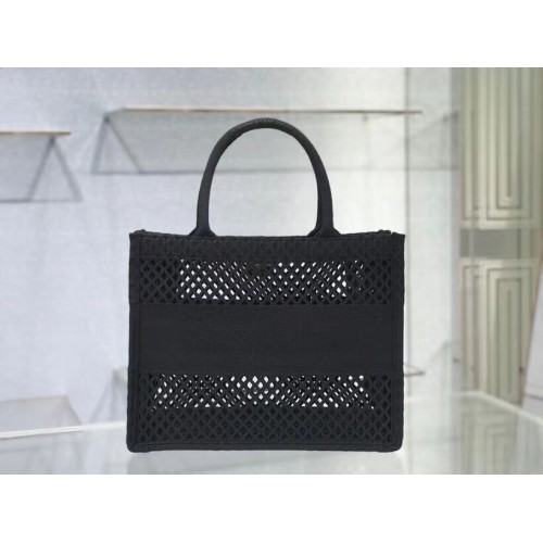 BORSA DIOR BOOK PICCOLA Ricamo in rete nera M1296Z