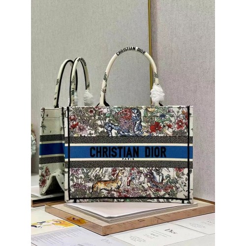 BORSA PICCOLA DIOR BOOK Ricamo C1287-30 bianco