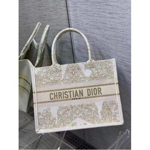 BORSA A LIBRO DIOR PICCOLA Ricamo C1287-7 crema
