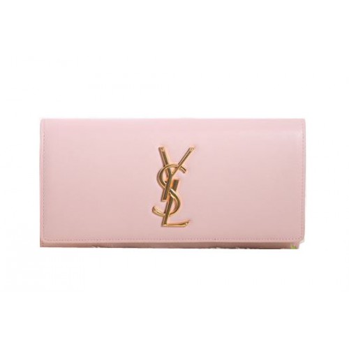Saint Laurent Pochette Classic Monogramme Pelle Originale Y5486 Rosa