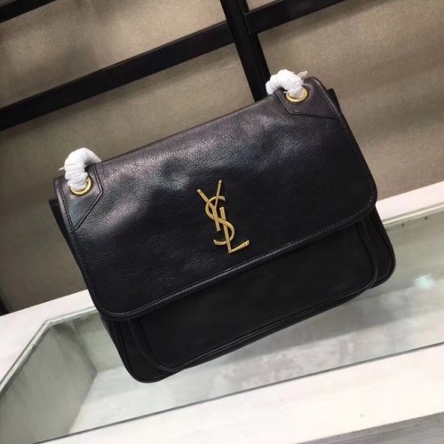 Saint Laurent Niki Borsa a tracolla grande monogramma 2829 nera