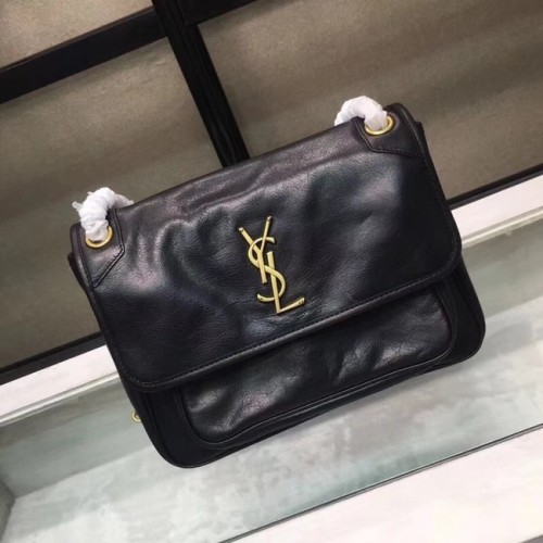 Saint Laurent Niki Borsa a spalla monogramma media 2830 nera