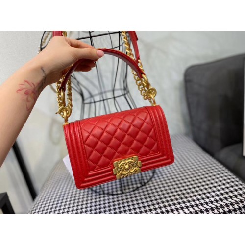 Borsa a mano chanel bambino AS67085 rossa