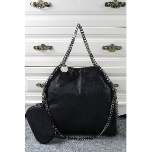 Borsa tote in denim Stella McCartney SM809 nera