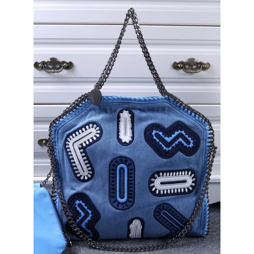 Borsa Tote Stella McCartney Denim SM809 Blu