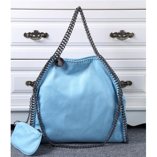Borsa tote in denim Stella McCartney SM809 Azzurro