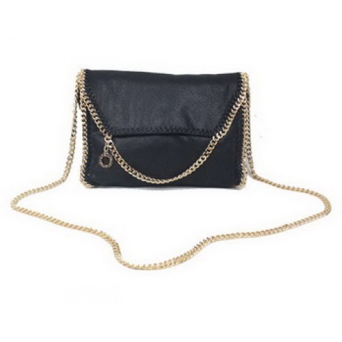 Stella McCartney Borsa a tracolla Falabella in PVC nero 875 oro