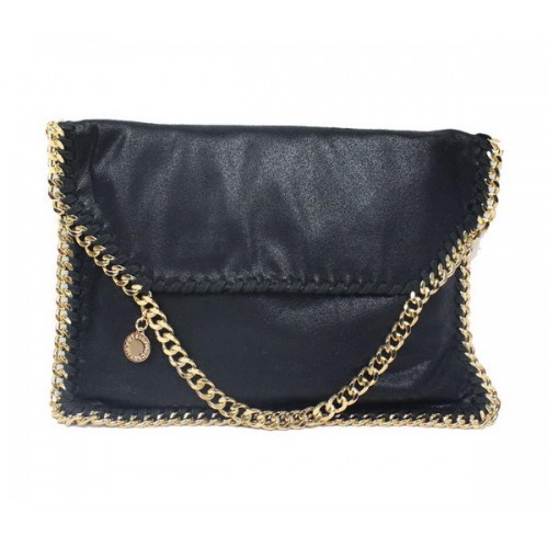 Stella McCartney Borsa a tracolla Falabella in PVC nero 876 oro