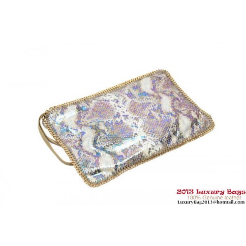 Stella McCartney Pochette Falabella Fold Over 832 Apricot Snake