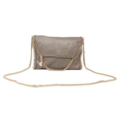 Stella McCartney Falabella Borsa a tracolla in PVC cachi 875 oro