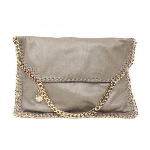 Stella McCartney Falabella Borsa a tracolla in PVC cachi 876 oro