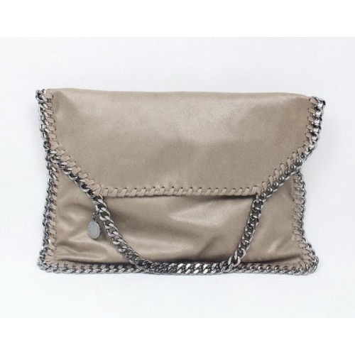 Stella McCartney Falabella Borsa a tracolla in PVC cachi 876 argento