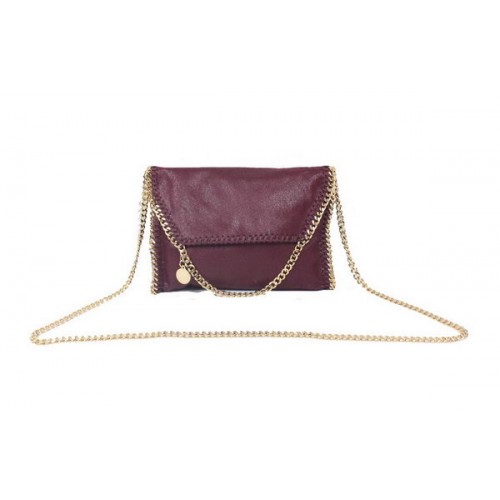 Stella McCartney Borsa a tracolla Falabella in PVC 875 bordeaux