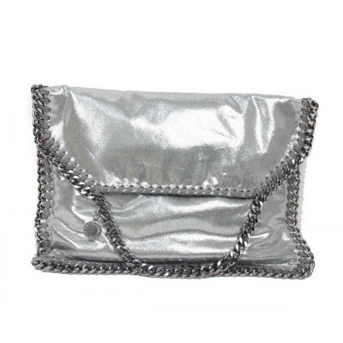 Stella McCartney Borsa a tracolla Falabella in PVC 876 argento