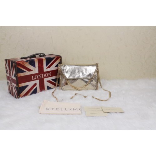 Borsa a tracolla Falabella in PVC Stella McCartney SM875 oro
