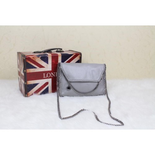 Borsa a tracolla Falabella in PVC Stella McCartney SM875 grigia