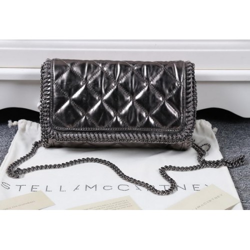 Borsa a tracolla Falabella in PVC Stella McCartney SMC882 grigia
