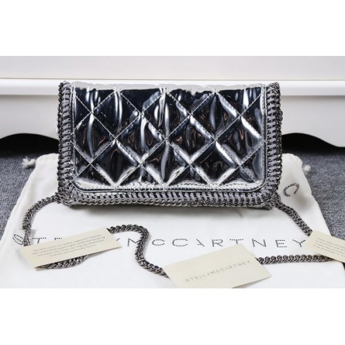 Borsa a tracolla Falabella in PVC Stella McCartney SMC882 Argento