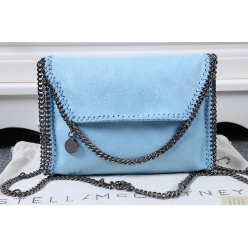 Stella McCartney Falabella Borsa a tracolla in PVC SM875 Azzurro