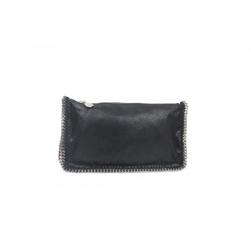 Pochette pieghevole Stella McCartney Falabella in PVC 865 nera