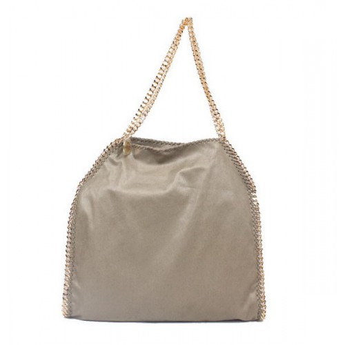 Stella McCartney Falabella Tote Bag pieghevole in PVC 811 Khaki