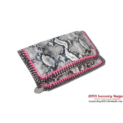 Stella McCartney Pochette Falabella Snake Fold Over 812S Grigio