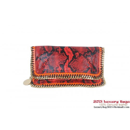 Stella McCartney Pochette Falabella Snake Fold Over 812S Rosso