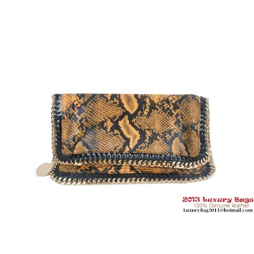 Stella McCartney Pochette Falabella Snake Fold Over 812S Giallo
