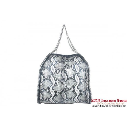 Stella McCartney Falabella Snake PVC Fold Over Tote Bag 811 Grigio