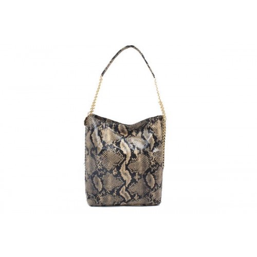 Borsa Hobo Stella McCartney in Pelle Serpente 836 Albicocca