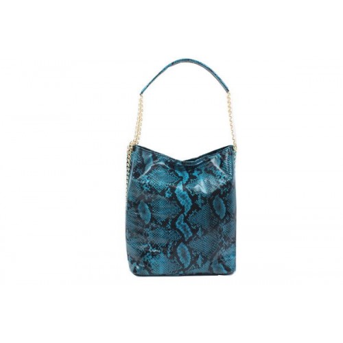 Borsa Hobo Stella McCartney In Pelle Di Serpente 836 Blu