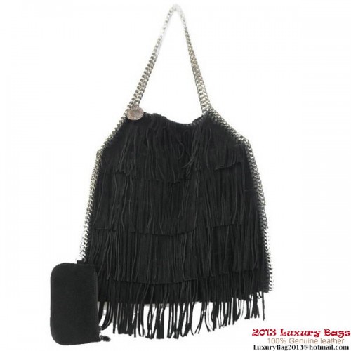 Stella McCartney Borsa Tote Ripiegabile Falabella Shaggy Nappe Nera