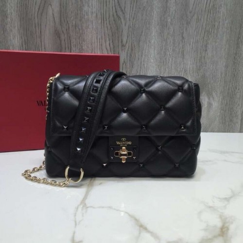 VALENTINO Borsa a tracolla Candy in pelle trapuntata 0072 nera