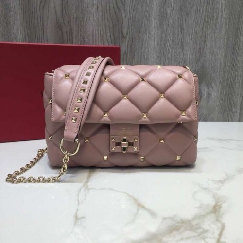 VALENTINO Borsa a tracolla Candy in pelle trapuntata 0072 rosa