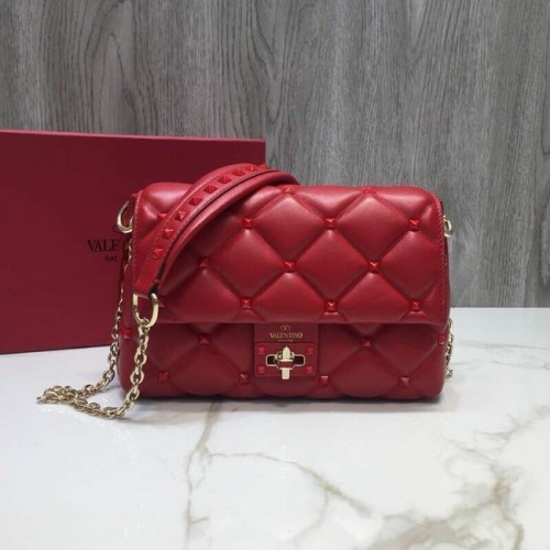VALENTINO Borsa a tracolla Candy in pelle trapuntata 0072 rossa
