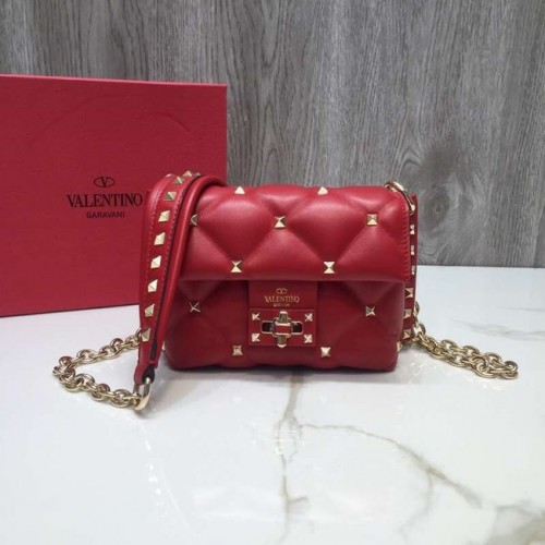 VALENTINO Borsa a tracolla Candy in pelle trapuntata 0073 rossa