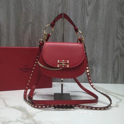 VALENTINO Borsa a tracolla in pelle trapuntata Candy V3412 rossa