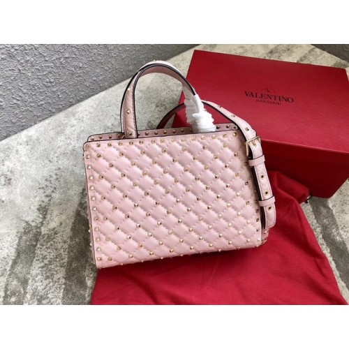 VALENTINO Borsa in pelle trapuntata Candystud 0061 rosa