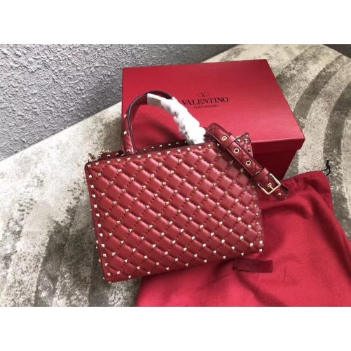 VALENTINO Borsa in pelle trapuntata Candystud 0061 rossa