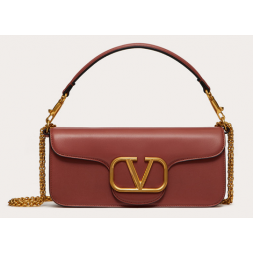VALENTINO GARAVANI Borsa in pelle di vitello Loco 2B0K30 marrone