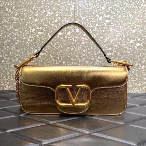 VALENTINO GARAVANI Borsa Loco in pelle di vitello 2B0K30 oro