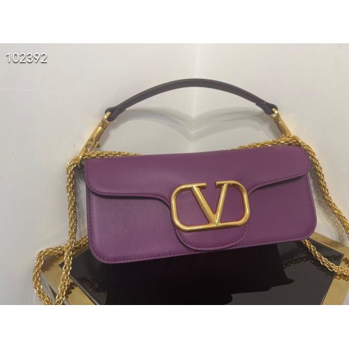 VALENTINO GARAVANI Borsa in pelle Loco Calf 2B0K30 viola